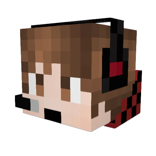 cdaryder Minecraft avatar head, 3D render