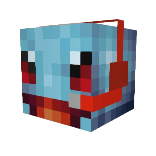 cdayers Minecraft avatar head, 3D render