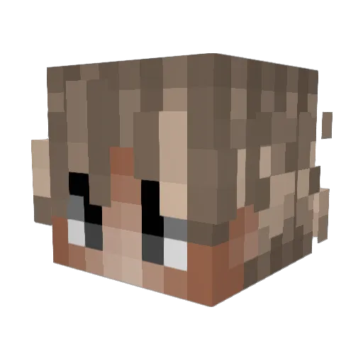 cdfc Minecraft avatar head, 3D render