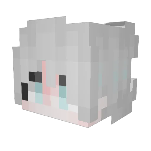 cdhhh Minecraft avatar head, 3D render
