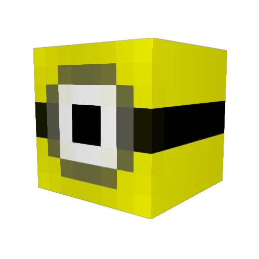 cdkady Minecraft avatar head, 3D render