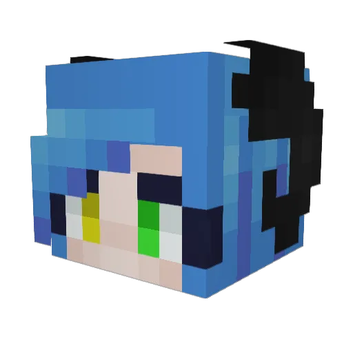 cdludwell Minecraft avatar head, 3D render
