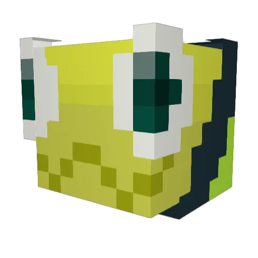 cdmja Minecraft avatar head, 3D render