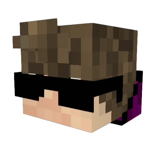 cdoedver Minecraft avatar head, 3D render