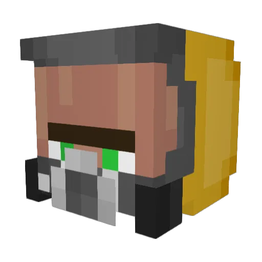 cdog124 Minecraft avatar head, 3D render