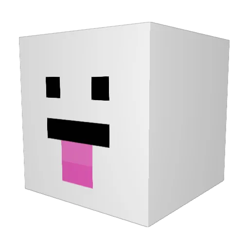 cdooog Minecraft avatar head, 3D render