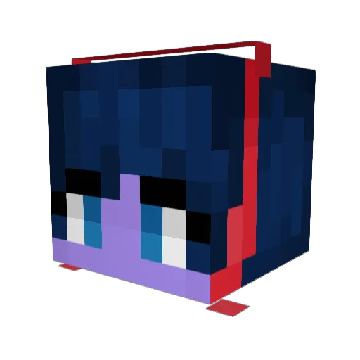 cdotmusic Minecraft avatar head, 3D render