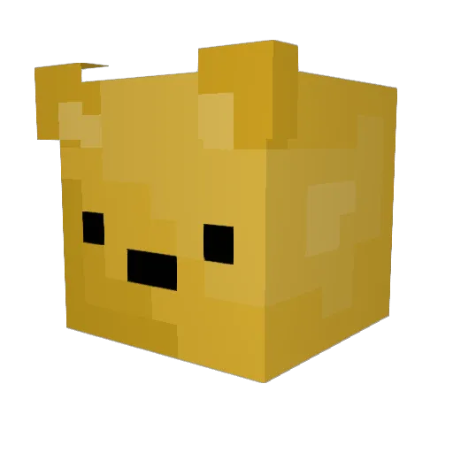 cdrcced Minecraft avatar head, 3D render