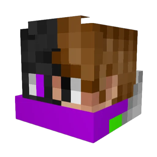 cdripsters Minecraft avatar head, 3D render