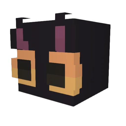 cdromrot Minecraft avatar head, 3D render