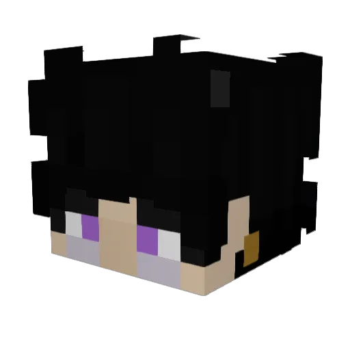 cdtr Minecraft avatar head, 3D render