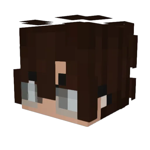 cduqzm Minecraft avatar head, 3D render