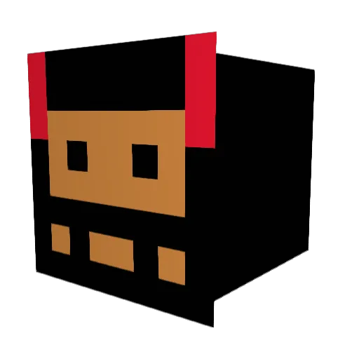 cdvs Minecraft avatar head, 3D render
