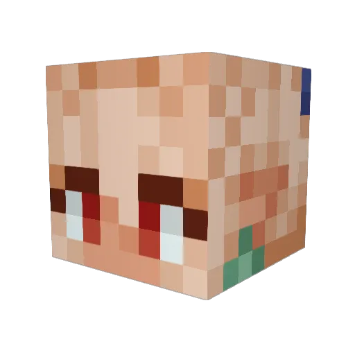 ceVeridis Minecraft avatar head, 3D render