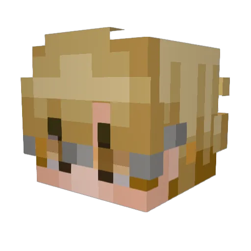 ceaqs Minecraft avatar head, 3D render