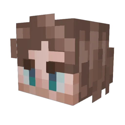 cebbers Minecraft avatar head, 3D render