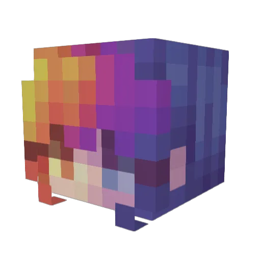 cebollet12 Minecraft avatar head, 3D render