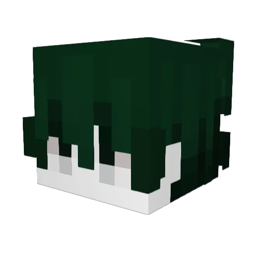 cecai Minecraft avatar head, 3D render