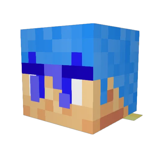 cecil553 Minecraft avatar head, 3D render