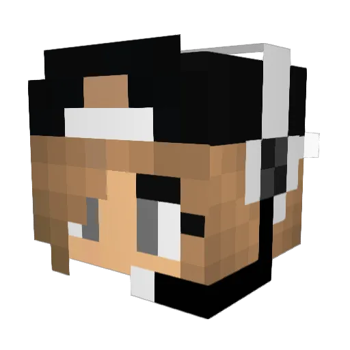 ceciliebg Minecraft avatar head, 3D render