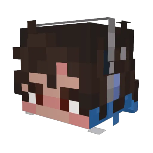 ceciloclecio Minecraft avatar head, 3D render