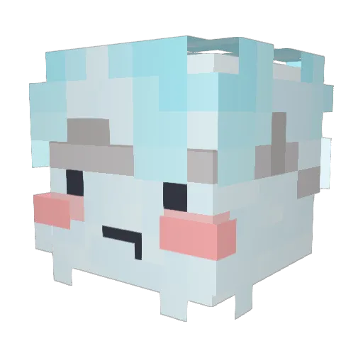 cecxotico Minecraft avatar head, 3D render