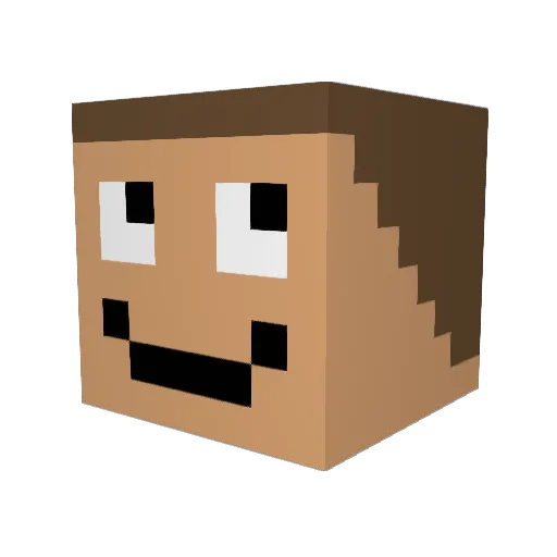 ced1313 Minecraft avatar head, 3D render