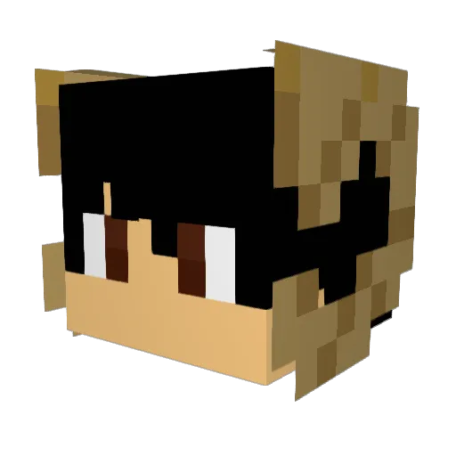 cedXcoma Minecraft avatar head, 3D render