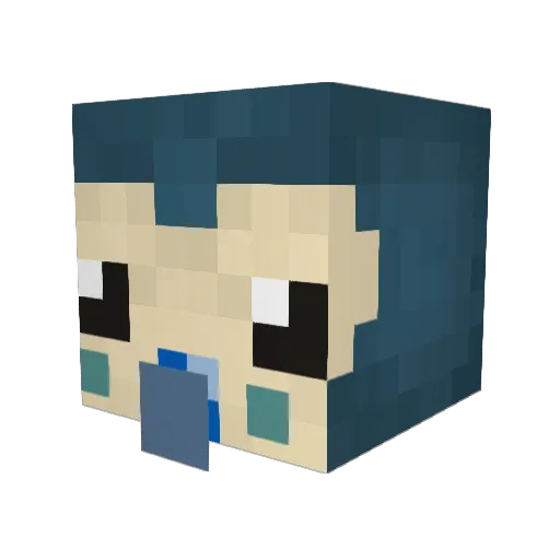 ceddixz Minecraft avatar head, 3D render