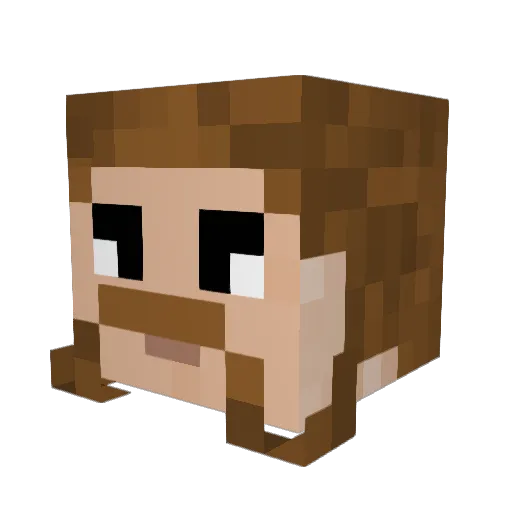 cedi24 Minecraft avatar head, 3D render