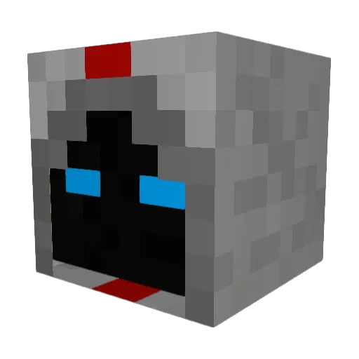 cedron1 Minecraft avatar head, 3D render
