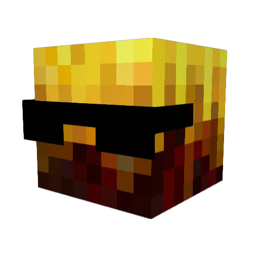 cedussaum Minecraft avatar head, 3D render