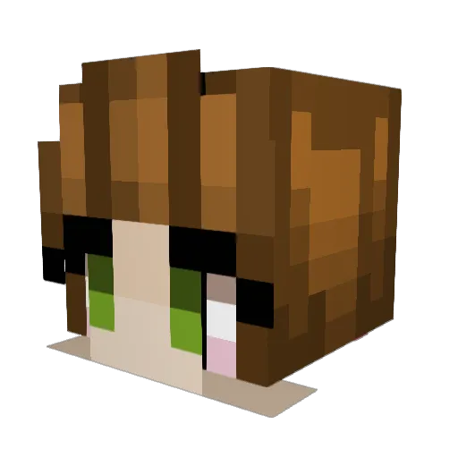 ceebity Minecraft avatar head, 3D render