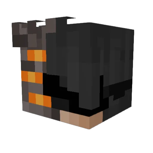 ceebzeeyXD Minecraft avatar head, 3D render