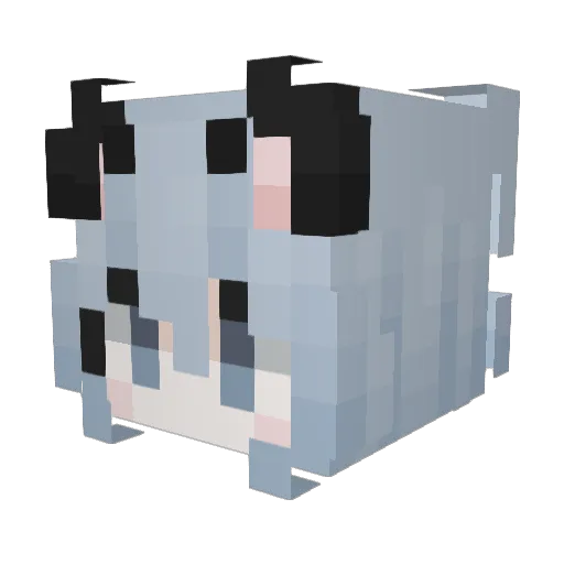 ceeew Minecraft avatar head, 3D render