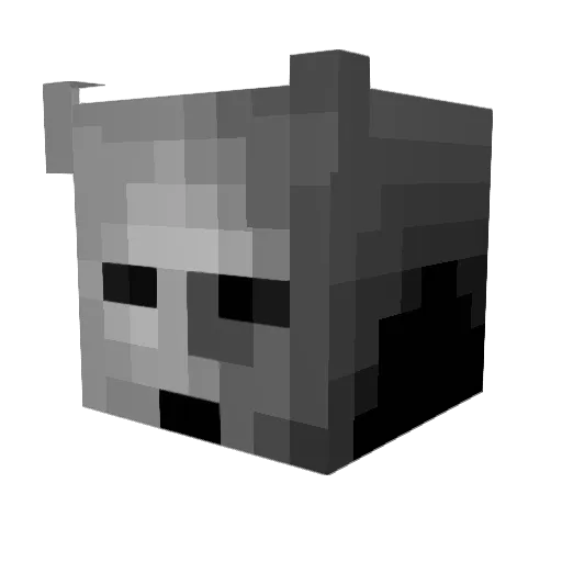 ceeishot Minecraft avatar head, 3D render