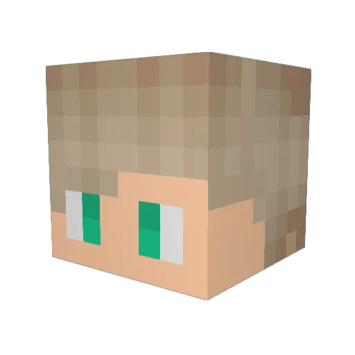 ceek_ceek Minecraft avatar head, 3D render