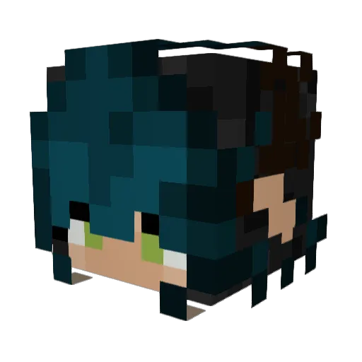 ceellybean Minecraft avatar head, 3D render