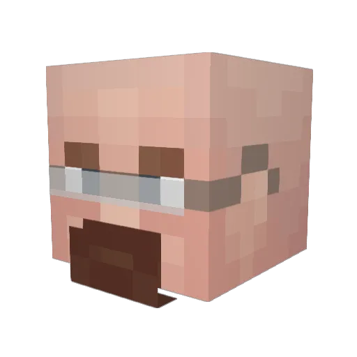 ceepeeetee Minecraft avatar head, 3D render