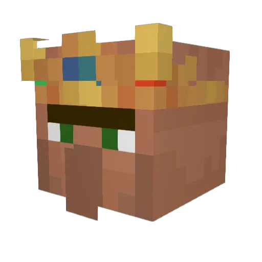 cegi Minecraft avatar head, 3D render