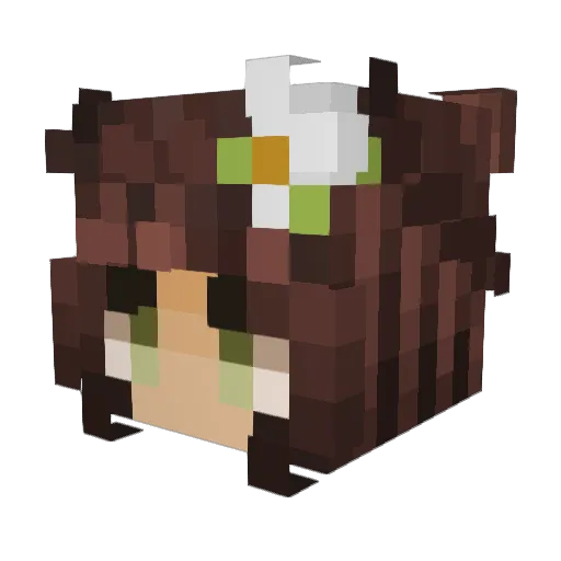 cei_ Minecraft avatar head, 3D render