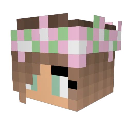 ceickler Minecraft avatar head, 3D render