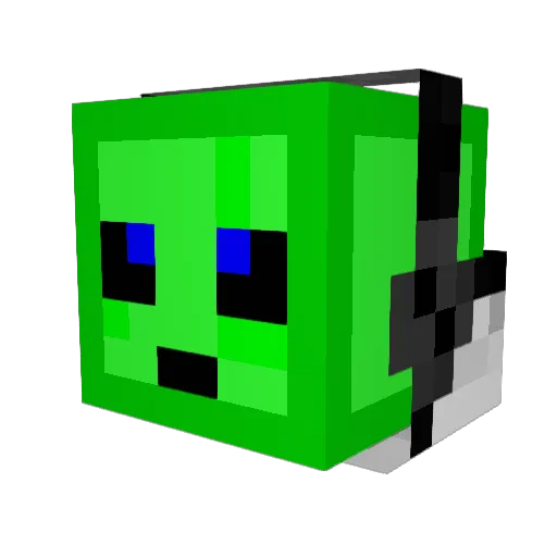 ceiier Minecraft avatar head, 3D render