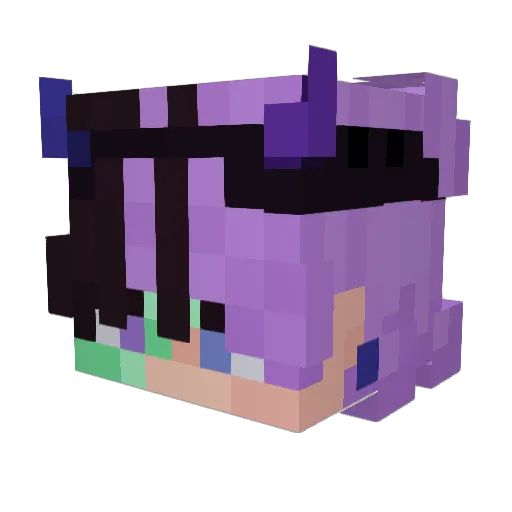 ceilozz Minecraft avatar head, 3D render