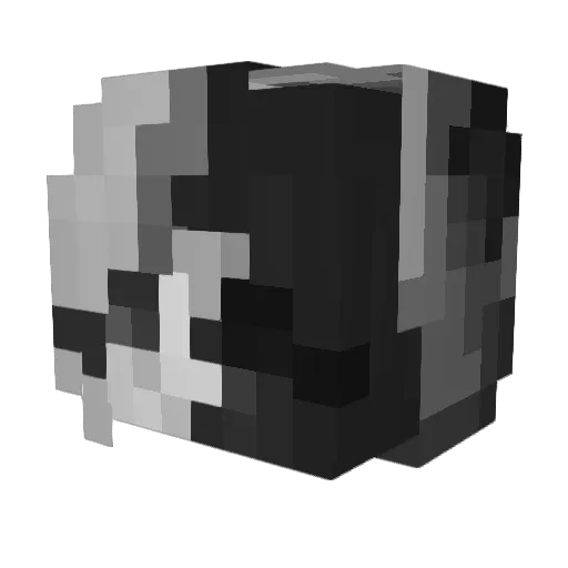ceizures Minecraft avatar head, 3D render