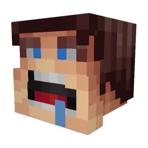 cejo21 Minecraft avatar head, 3D render