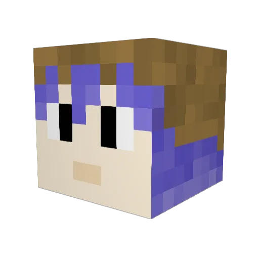 celaopike Minecraft avatar head, 3D render