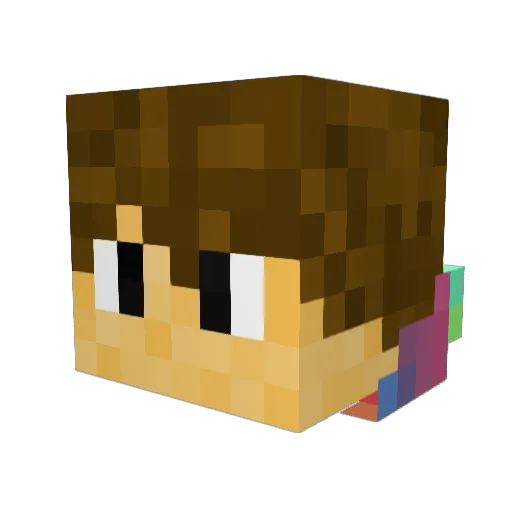 celassor Minecraft avatar head, 3D render