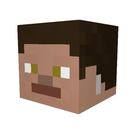 celeblokin Minecraft avatar head, 3D render