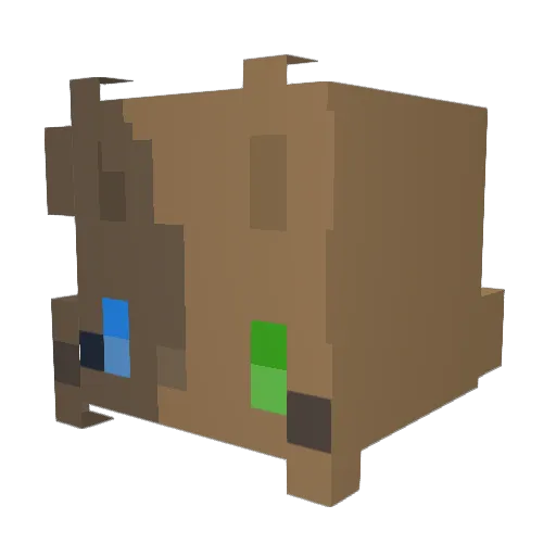 celelestes Minecraft avatar head, 3D render